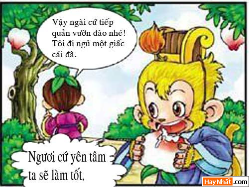 Tây Du Ký Hài , Ngộ độc, đào tiên, Tây du ký, Tôn ngộ không, Ngộ không, Ngọc hoàng, Vườn đào