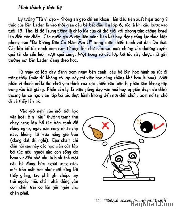 Cuộc đời , sự nghiệp , BinLaDen,Truyen tranh, Truyen truyen cuoi, Tranh vui, Hinh vui, Truyen tieu lam, Chuyen cuoi, cuoi 24H, Truyện Cười Hay Nhất