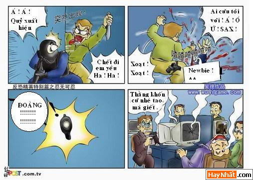 Truyện tranh vui, CF, Đột Kích, CrossFrie, VTC game, VTC, Truyện tranh hài