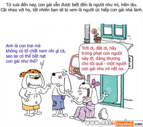 Đừng nên đôi co với đàn bà!