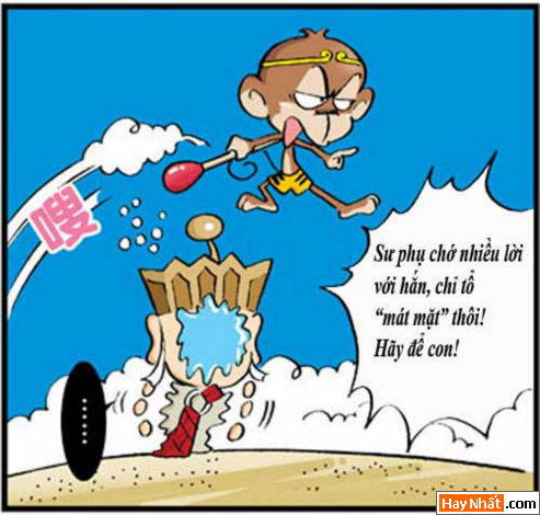 Tân Tây Du Ký (24): Chuồn là thượng sách, Truyện Tây Du Ký, Tân Tây Du Ký, Truyen Tay Du Ky, Tan Tay Du Ky, Ton Ngo Khong, Tôn Ngộ Không, tay du ky, tan tay du ky, tay du ky hai, truyen cuoi, chuyen cuoi, truyen tranh, hai huoc, ngo khong, su phụ