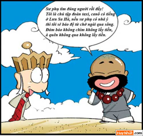 Tân Tây Du Ký (23): Cò mồi taxi, Truyện Tây Du Ký, Tân Tây Du Ký, Truyen Tay Du Ky, Tan Tay Du Ky, Ton Ngo Khong, Tôn Ngộ Không, tay du ky, tan tay du ky, tay du ky hai, truyen cuoi, chuyen cuoi, truyen tranh, hai huoc, ngo khong, su phụ