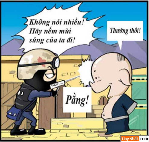 Tân Tây Du Ký (15): Ngộ Không trúng bom, Truyện Tây Du Ký, Tân Tây Du Ký, Truyen Tay Du Ky, Tan Tay Du Ky, Ton Ngo Khong, Tôn Ngộ Không, tay du ky, tan tay du ky, tay du ky hai, truyen cuoi, chuyen cuoi, truyen tranh, hai huoc, ngo khong, su phụ