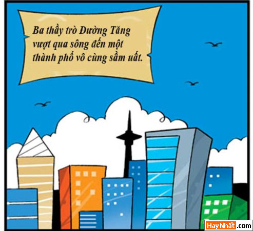 Tân Tây Du Ký (28): Lần đầu ra thành phố, Truyện Tây Du Ký, Tân Tây Du Ký, Truyen Tay Du Ky, Tan Tay Du Ky, Ton Ngo Khong, Tôn Ngộ Không, tay du ky, tan tay du ky, tay du ky hai, truyen cuoi, chuyen cuoi, truyen tranh, hai huoc, ngo khong, su phụ
