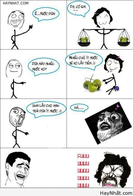 Troll em bán nước dừa