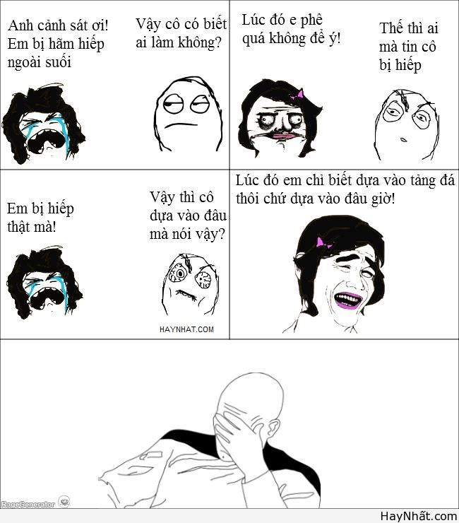 Em bị hãm hiếp ngoài suối!