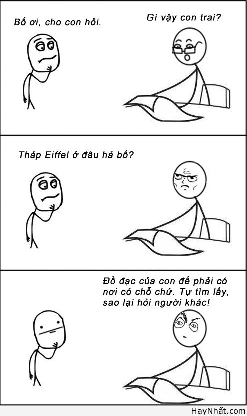 Tháp Eiffel ở đâu hả bố?