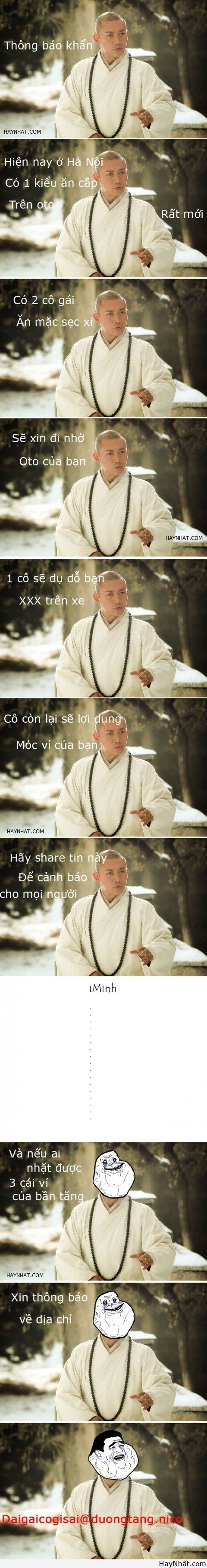 Thông báo khẩn!