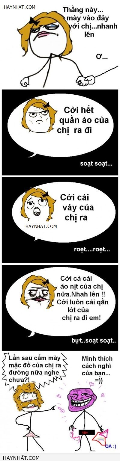 Vào đây với chị!
