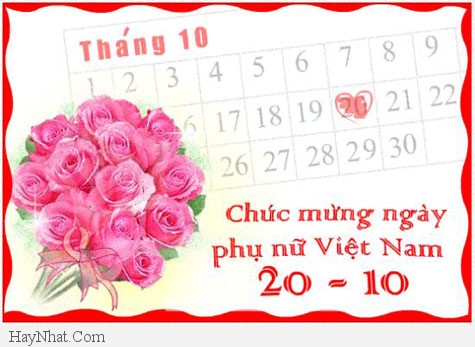loi chuc ngay va y nghia ngay 20-10-2013