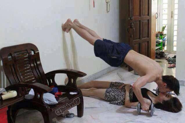 hinh anh vui tap the duc buoi sang