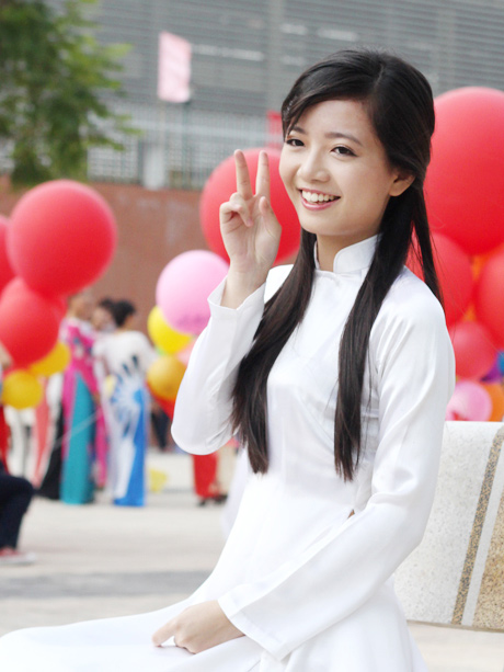 nu sinh xinh dep 2014