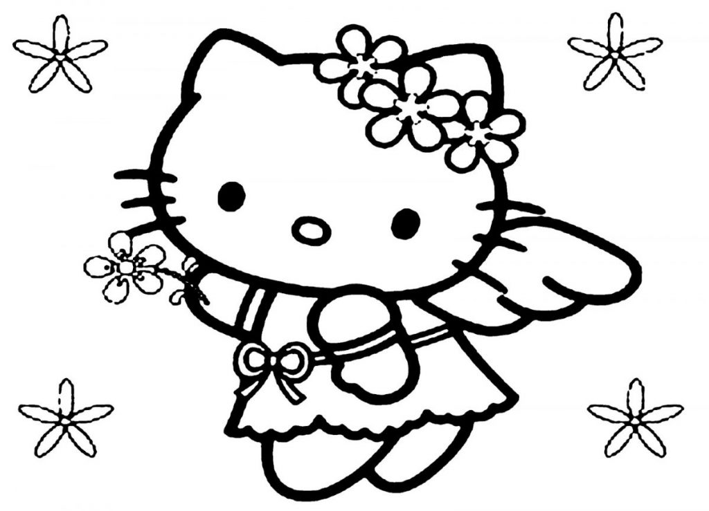 15+ Tranh Tô Màu Hello Kitty Siêu Đẹp Siêu Dễ Thương Cho Bé