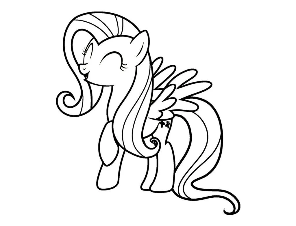 Tô Màu Pony Bé Nhỏ  Tranh Tô Màu Cho Bé