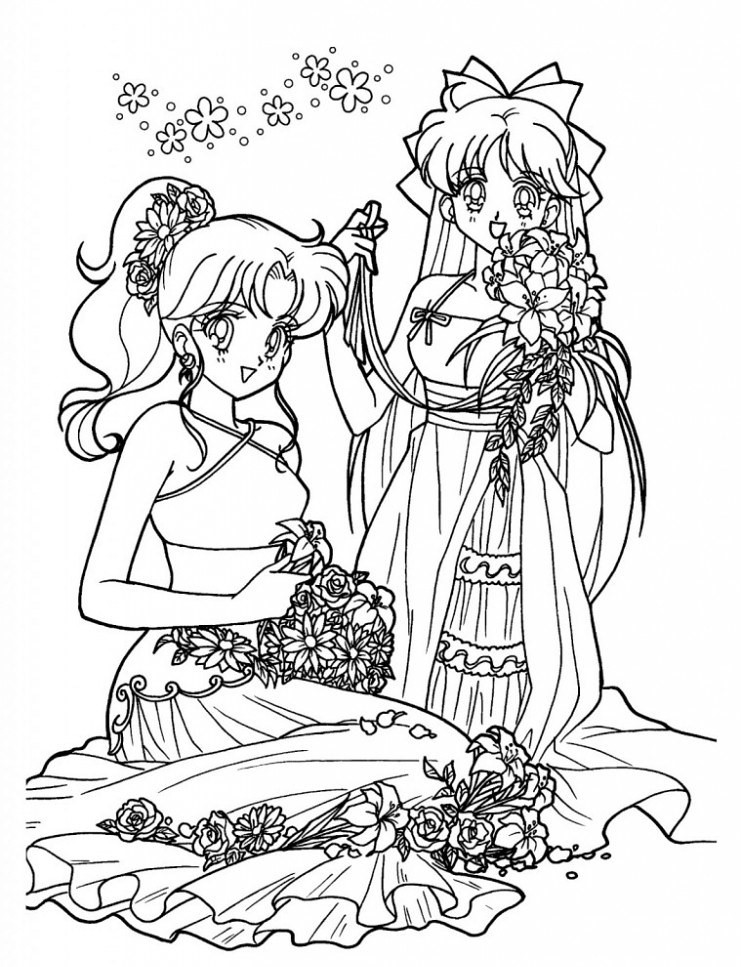 Tranh tô màu công chúa