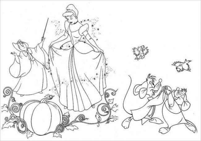Tranh tô màu công chúa cho bé gái thỏa sức sáng tạo 24 Tranh tô màu công chúa