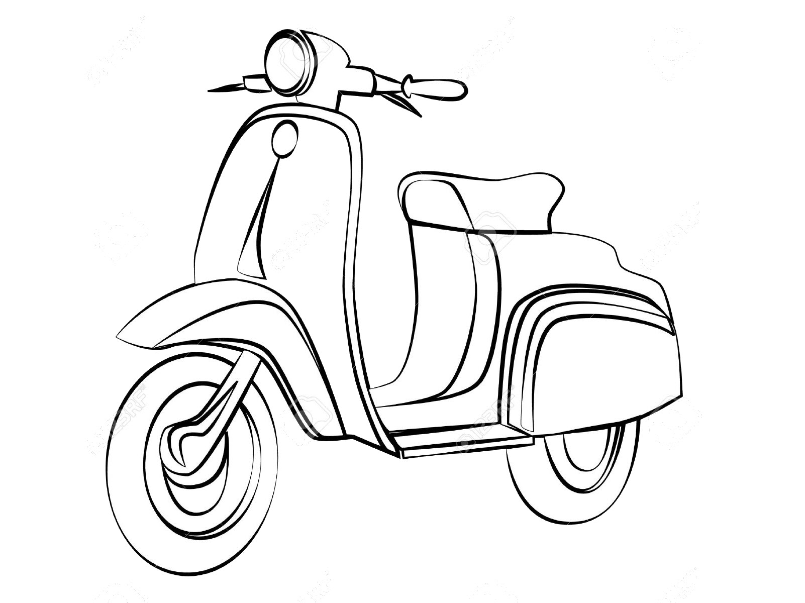 Tranh tô màu phương tiện giao thông kích thích tư duy học hỏi cho bé 24 Tranh tô màu phương tiện giao thông