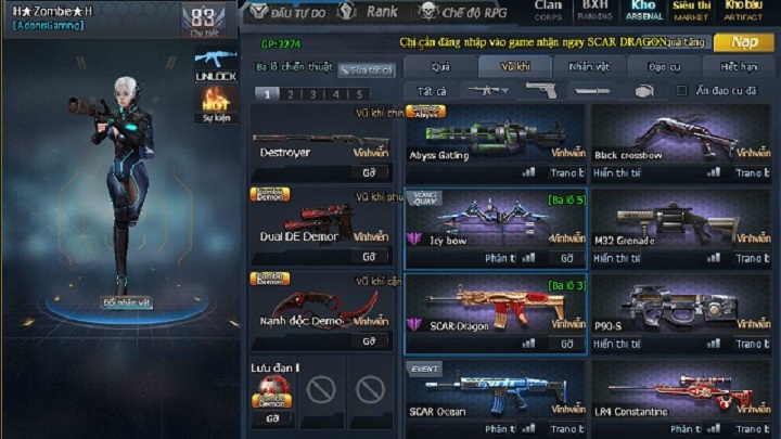 Share Acc CF VIP miễn phí mới nhất