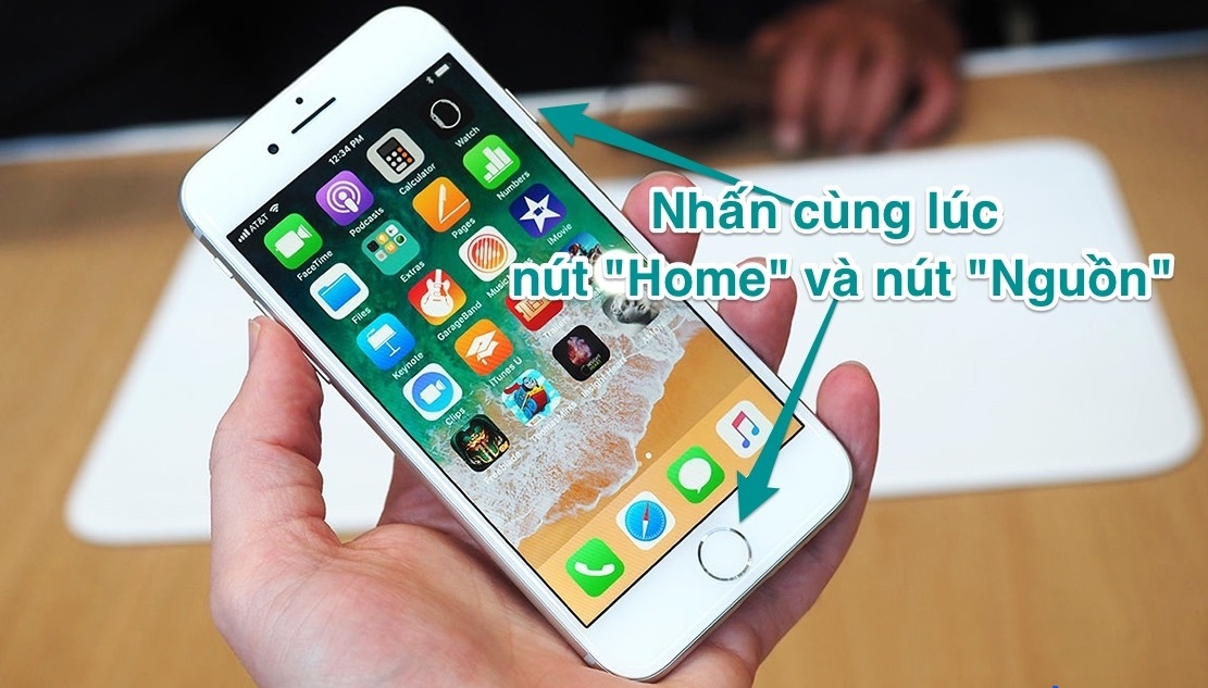 chụp màn hình điện thoại iphone