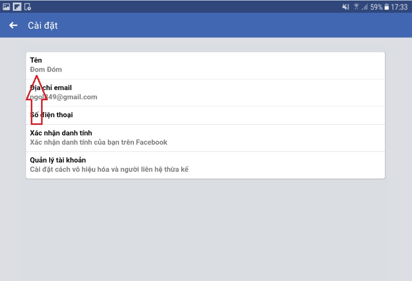 đổi tên Facebook trên máy tính và điện thoại
