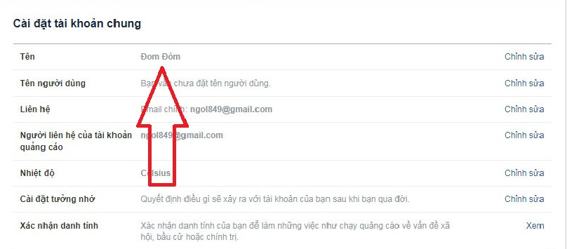 đổi tên Facebook trên máy tính và điện thoại