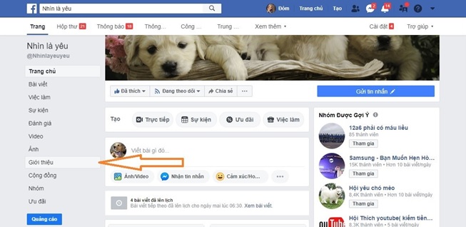 đổi tên fanpage facebook