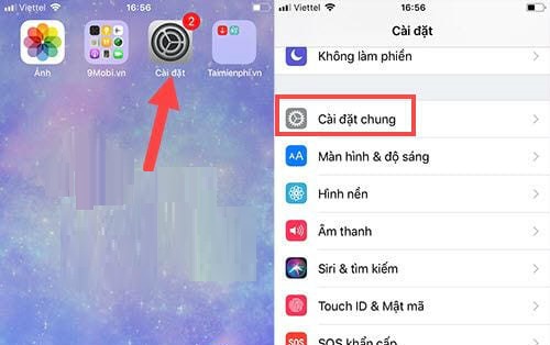 cài đặt nút home cho iphone