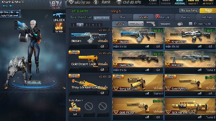 Share Acc CF VIP miễn phí mới nhất