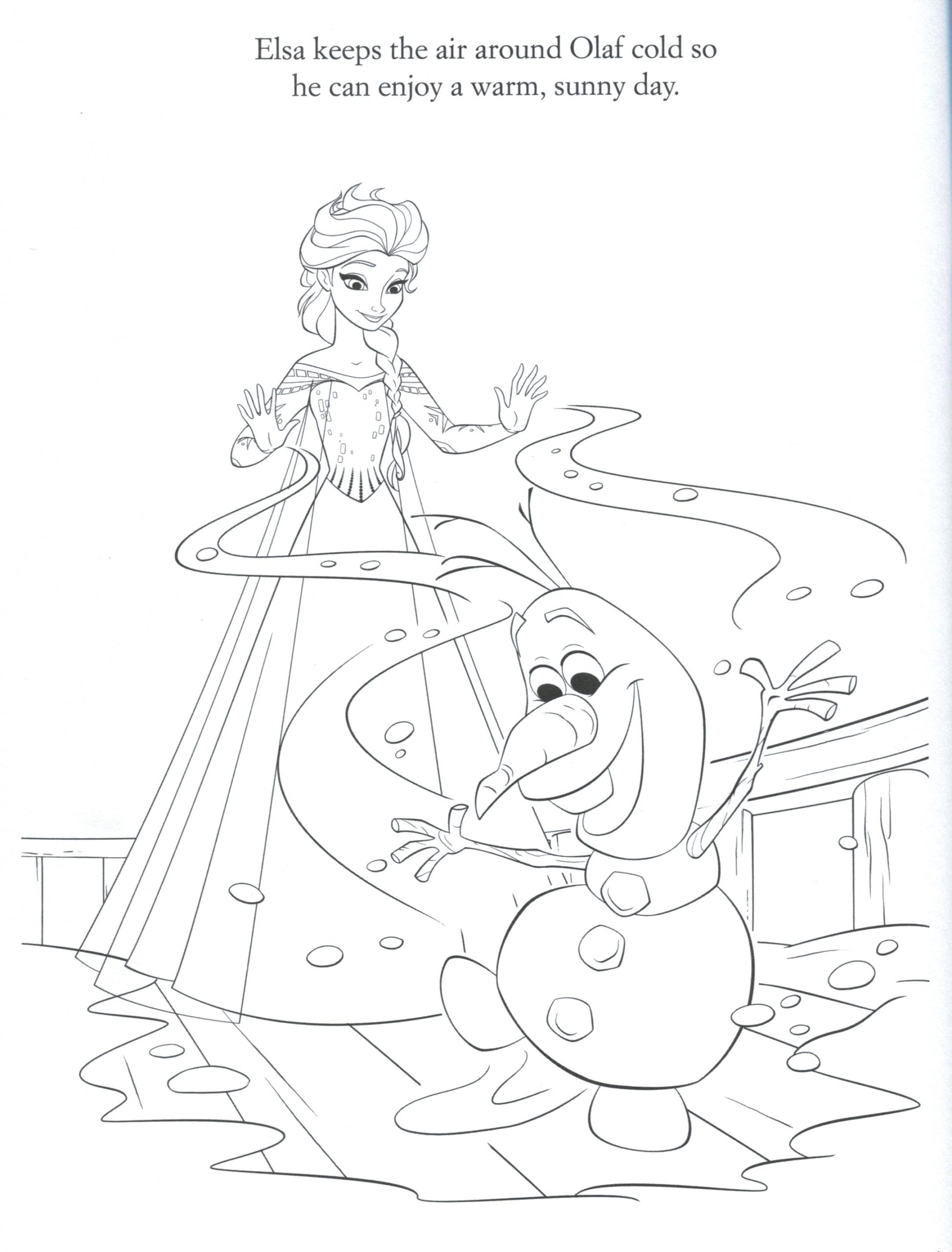 tranh tô màu công chúa Elsa