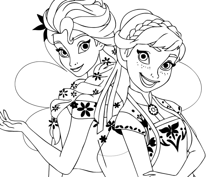 tranh tô màu công chúa Elsa