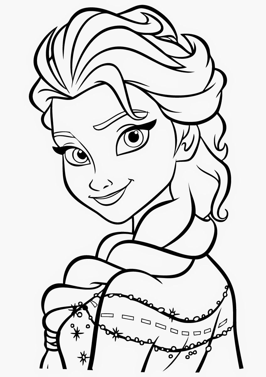 tranh tô màu công chúa Elsa