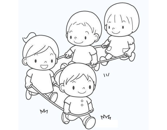 tranh tô màu trường mầm non