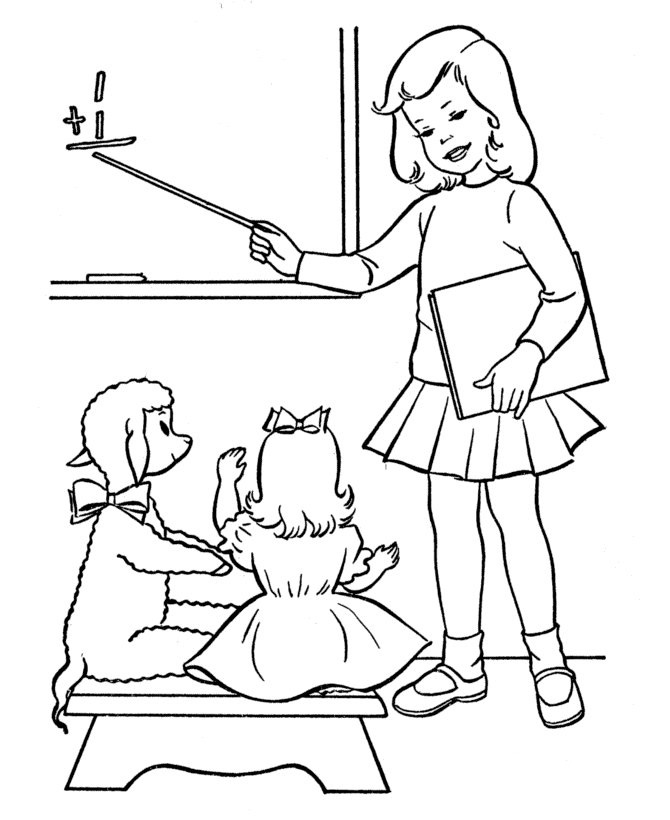 Tranh tô màu trường mầm non cực dễ thương cho bé 30 tranh tô màu trường mầm non