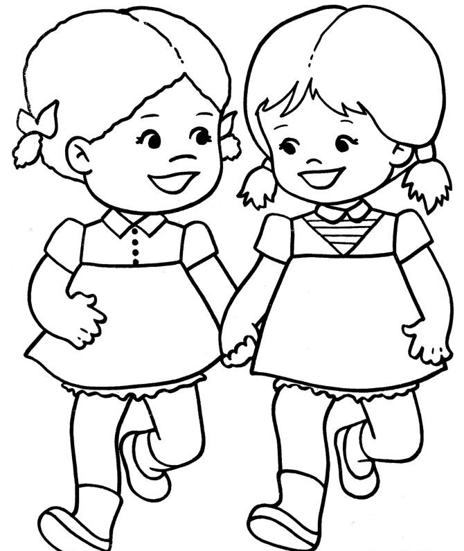 Tranh tô màu trường mầm non cực dễ thương cho bé 20 tranh tô màu trường mầm non