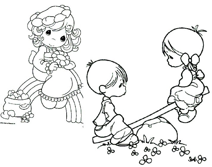 Tranh tô màu trường mầm non cực dễ thương cho bé 24 tranh tô màu trường mầm non