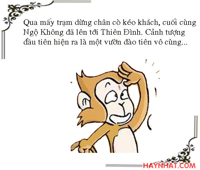 Tây du ký, Tây Du Ký Hài, Tôn Ngộ Không,SỰ TÍCH "ĐÀO TIÊN"