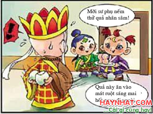 Tây du ký, Tây Du Ký Hài, Tôn Ngộ Không,Sư phụ chê Nhân Sâm quả